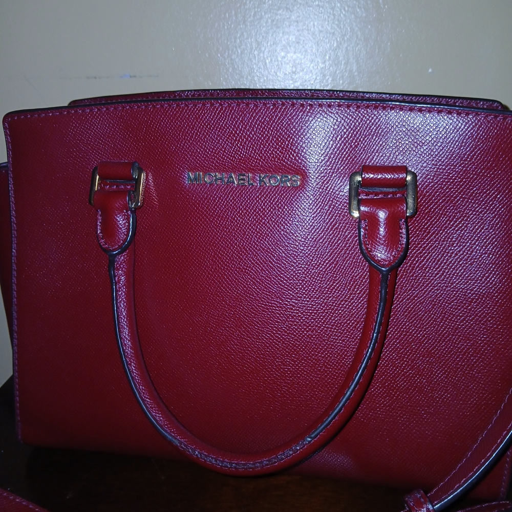 Michael Kors Cherry Red Satchel